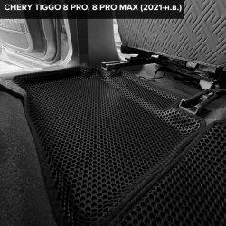 3D коврики EVA с бортами Chery Tiggo 8 Pro (2021-н.в.)