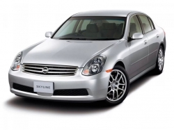 2D коврики EVA в салон на Nissan Skyline XI V35 седан, правый руль (2001-2004)