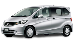2D коврики EVA в салон и багажник на Honda Freed I, правый руль, с отдельными креслами 2-го ряда (2008-2016)