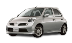2D коврики EVA в салон и багажник на Nissan March K12, правый руль (2002-2010)