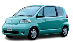 2D коврики EVA в салон и багажник на Toyota Porte I FWD, правый руль (2004-2012)